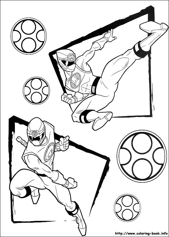 Power Rangers coloring picture